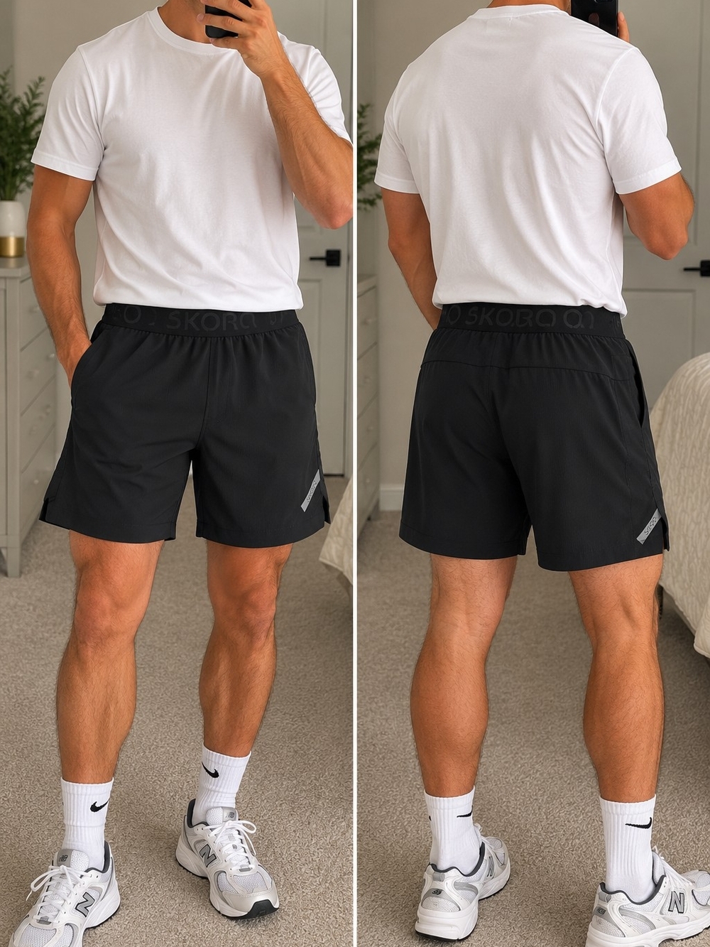 NWT SKORA Reflective 7" Running Shorts – Men's Size Small